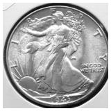 1943 GEM BU WALKING HALF DOLLAR