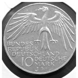 PROOF GERMANY SILVER 10 MARKS
