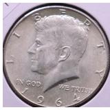 1964 CHOICE BU KENNEDY HALF DOLLAR