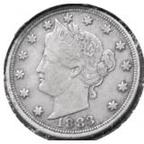 1883 V NICKEL NC XF