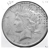 1922 PEACE DOLLAR VF DETAILS