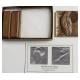 2017 BROOKGREEN GARDENS BRONZE MEDAL W BOX PAPERS