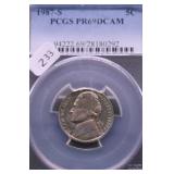 1987 S PCGS F69DC JEFFERSON NICKEL
