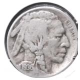 1936 D BUFFALO  NICKEL VG
