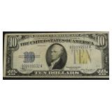 WW2 N AFRICA 10 $ EMERGENCY NOTE VF