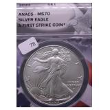 2023 ANACS MS70 SILVER EAGLE