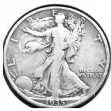 1935 WALKING HALF DOLLAR VF