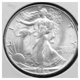 1944 GEM BU WALKING HALF DOLLAR