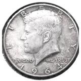 1964 CHOICE BU KENNEDY HALF DOLLAR