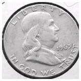 1963 D FRANKLIN HALF DOLLAR XF
