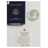 2012 PROOF SILVER EAGLE W BOX PAPERS