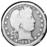 1899 BARBER QUARTER G