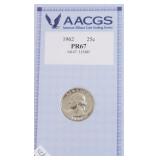 1962 PF 67 WASHINGTON QUARTER