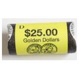 2001 D GEM BU ROLL OF SCAGAWEA DOLLARS