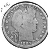 1897 BARBER HALF DOLLAR G