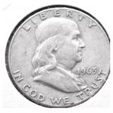1963 D FRANKLIN HALF DOLLAR VF