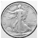 1945 WALKING HALF DOLLAR VF