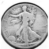 1945 WALKING HALF DOLLAR VG