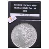 1886 CHOICE BU MORGAN DOLLAR
