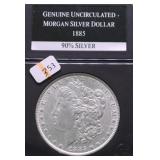 1885 CHOICE BU MORGAN DOLLAR