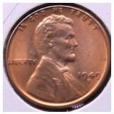 1949 D CHOICE BU RED LINCOLN CENT