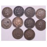 10 INDIAN HEAD CENTS