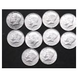10 40 % SILVER HALF DOLLARS