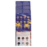 GEM BU QUARTER AND EURO COIN SET
