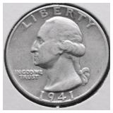 1941 WASHINGTON QUARTER VF