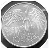 PROOF GERMANY SILVER 10 MARKS