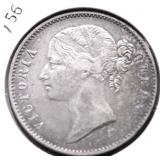 1940 INDIA SILVER RUPEE AU