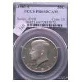 1982 S PCGS PF69DC KENNEDY HALF DOLLAR