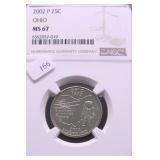 2002 P NGC MS67 QUARTER