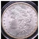 1884 CC CHOICE BU MORGAN DOLLAR