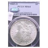 1885 O PCGS MS64 MORGAN DOLLAR