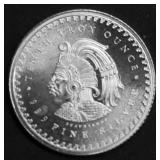 1/10 OZ .999 SILVER AZTEC