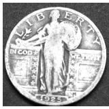 1925 STANDING QUARTER VF