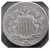 1873 SHILED NICKEL XF