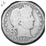 1900 O BARBER QUARTER G