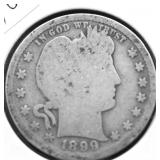 1899 BARBER QUARTER G