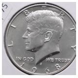 1968 S PROOF KENNEDY HALF DOLLAR
