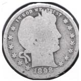 1898 BARBER QUARTER G