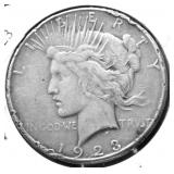 1923 S PEACE DOLLAR VG