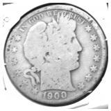 1900 O BARBER HALF DOLLAR G