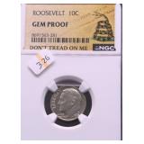 1978 S NGC GEM BU ROOSEVELT DIME