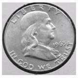1963 CHOICE BU FRANKLIN HALF DOLLAR