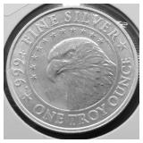 1 OZ .999 SILVER ROUND