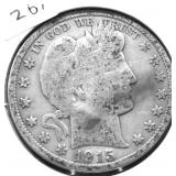 1915 D BARBER HALF DOLLAR G