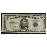 FIVE DOLLAR SILVER CERTIFICATE VF