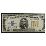 WW2 N AFRICE 5 $ EMERGENCY NOTE VF  EPQ